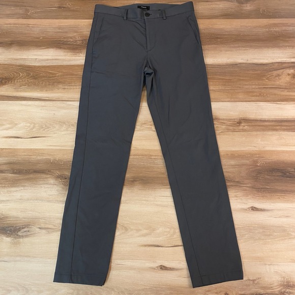 Theory Zaine Pants Mens 30 Gray Slim Fit Performance Made in USA Imported Fabric - Picture 1 of 9